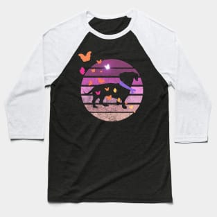 Dachshund and butterfly Baseball T-Shirt